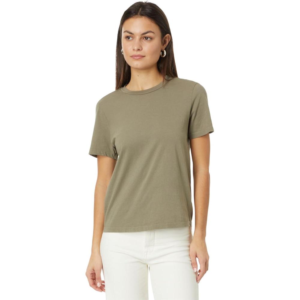 image:imageMichael Stars Womens Becca Short Sleeve Crew Neck TeeOlive