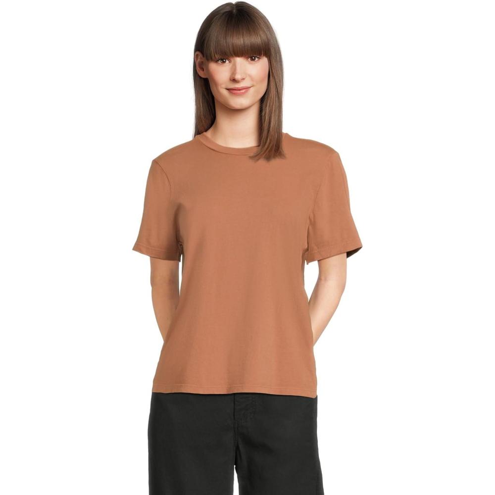 image:imageMichael Stars Womens Becca Short Sleeve Crew Neck TeeTerra