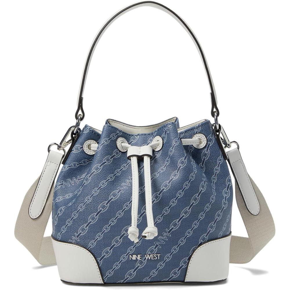 image:imageNine West womens Ellis Mini Bucket CrossbodyDenim