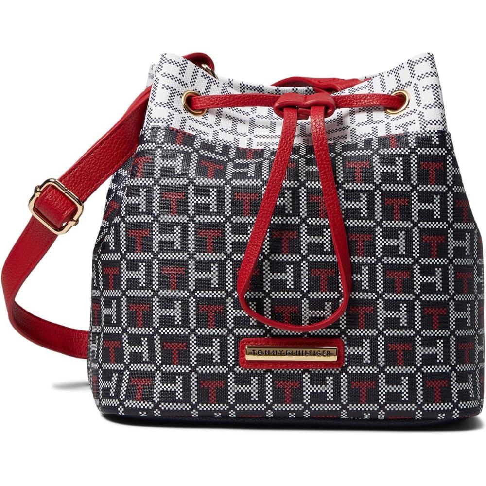 image:imageTommy Hilfiger Laura II Bucket Crossbody Coated Square Monogram