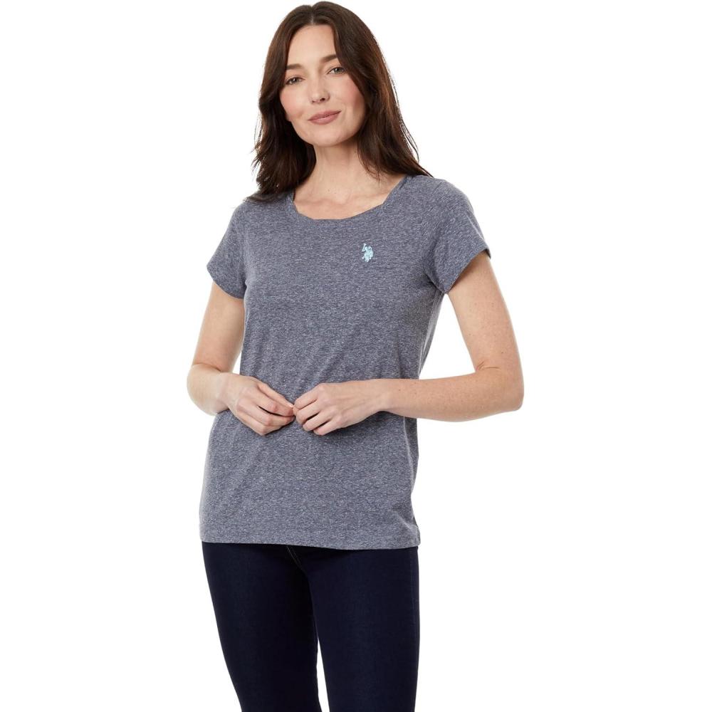 image:imageUS POLO ASSN Short Sleeve Snow Yarn Tee Classic Navy MD