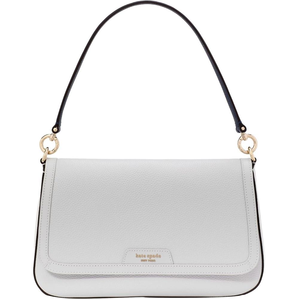 image:imagekate spade new york womens Hudson Pebbled Leather Flap Shoulder BagStone Path Multi