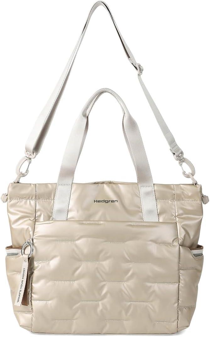 image:imageHedgren Womens Puffer Tote Bag Greige One Size