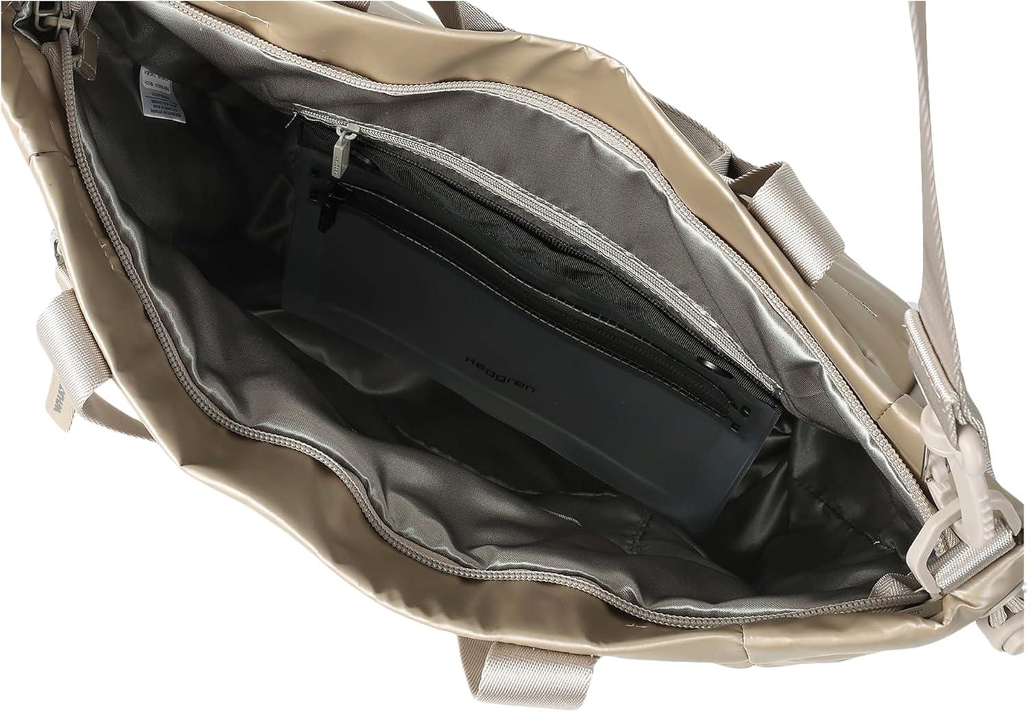 image:imageHedgren Womens Puffer Tote Bag Greige One Size