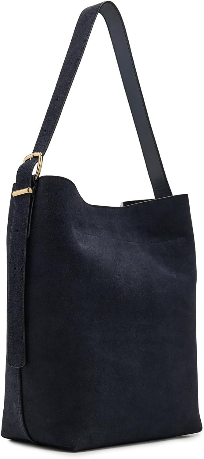 image:imageMadewell Women The Essential Bucket Tote in Suede Juniper Berry One Size