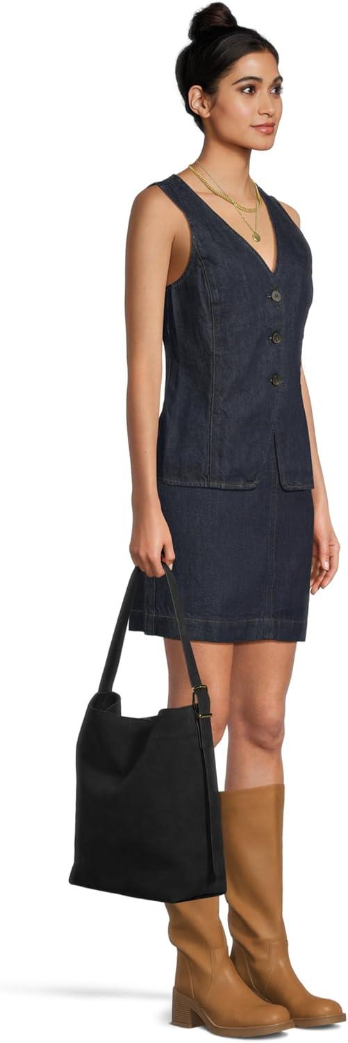 image:imageMadewell Women The Essential Bucket Tote in Suede Juniper Berry One Size