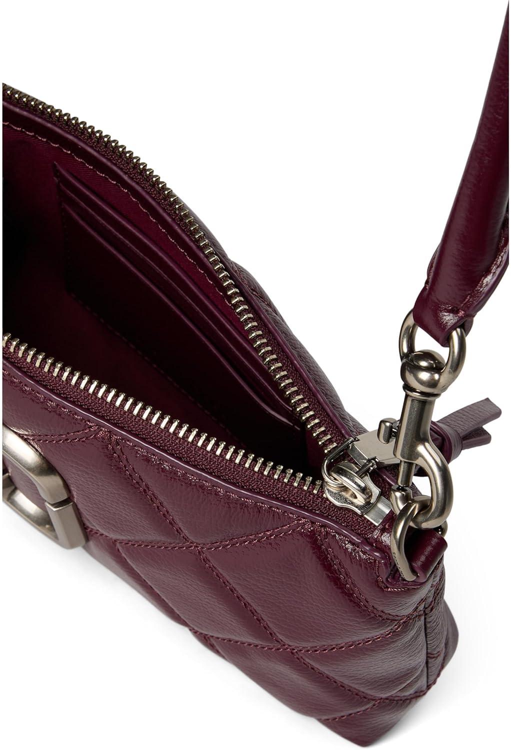 image:imageMarc Jacobs Womens The Quilted Leather Snapshot Pochette Dark Plum One Size