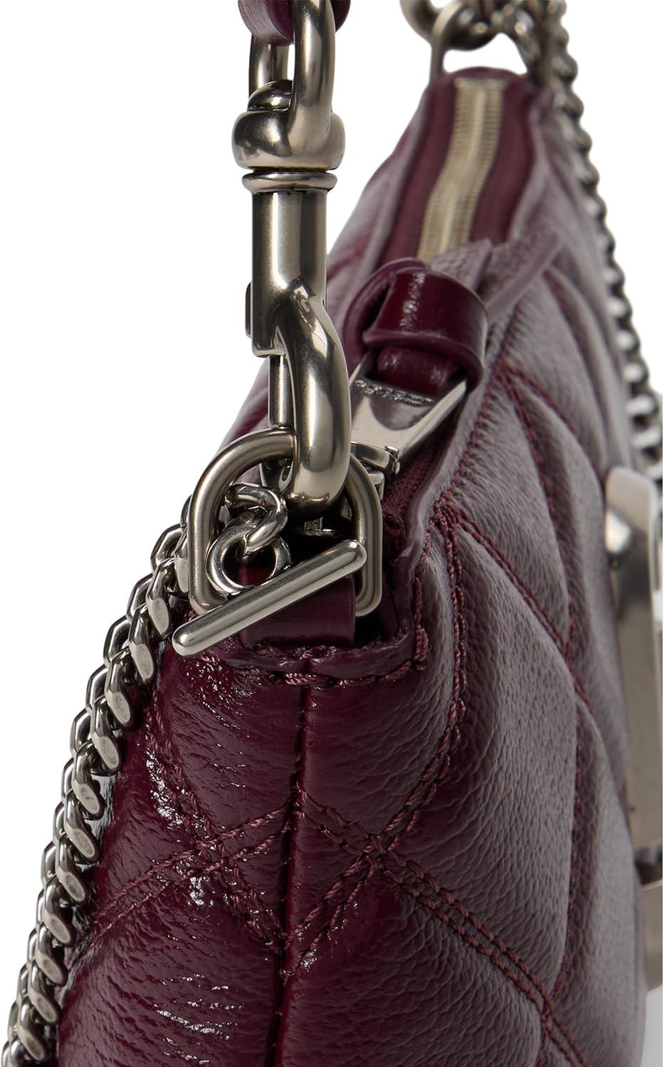 image:imageMarc Jacobs Womens The Quilted Leather Snapshot Pochette Dark Plum One Size