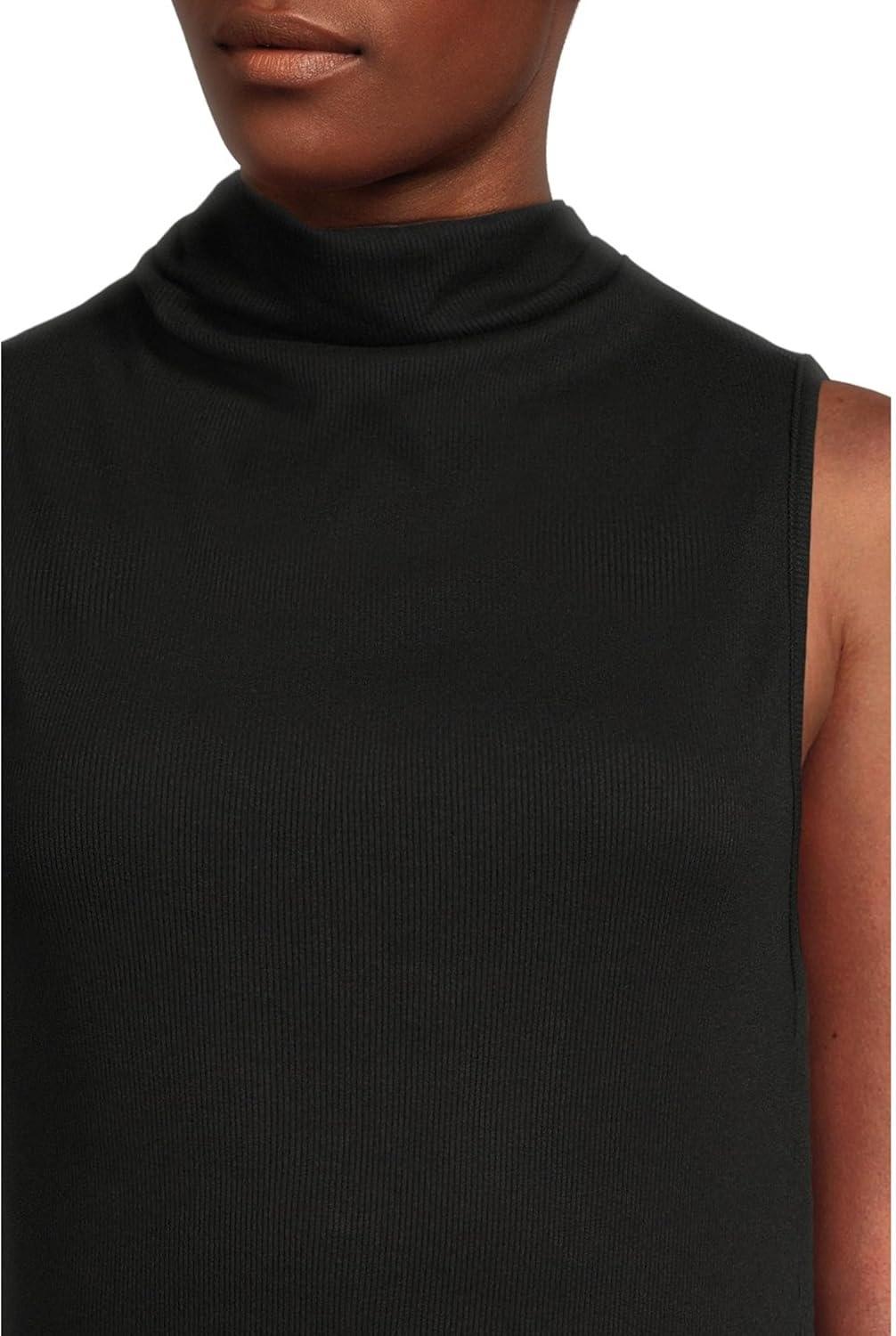 image:imageMichael Stars Womens Chiara Drape Neck TankBlack
