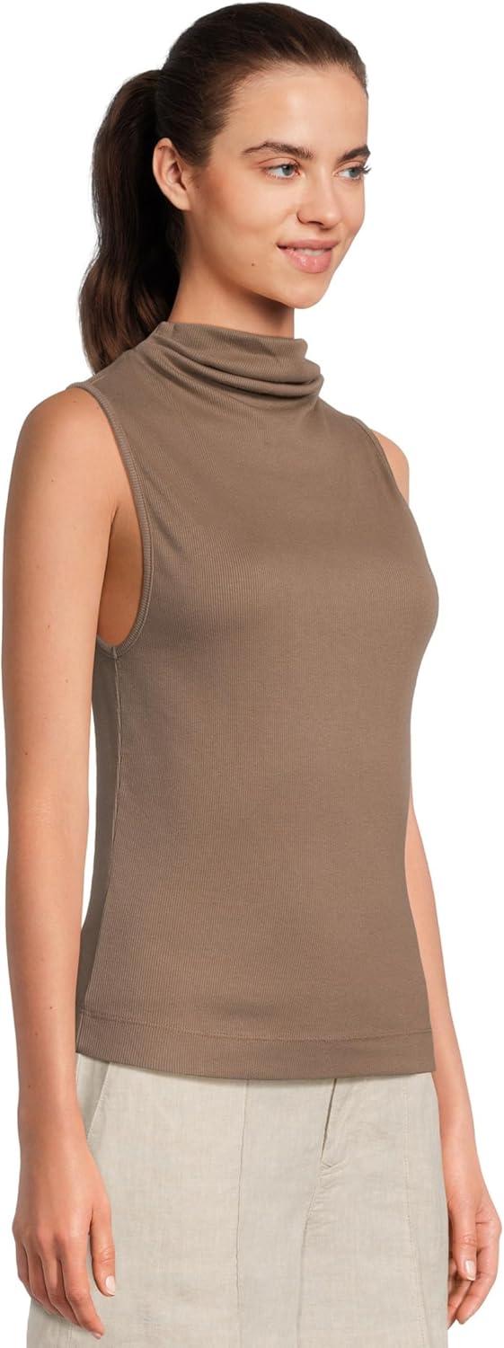image:imageMichael Stars Womens Chiara Drape Neck TankCobblestone