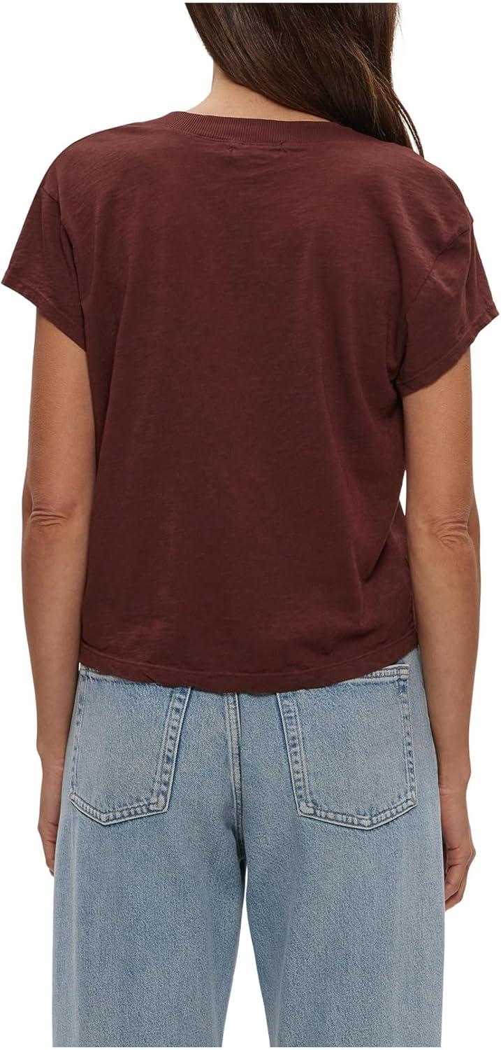 image:imageMichael Stars Womens Harlan Cropped VNeck TeeEspresso