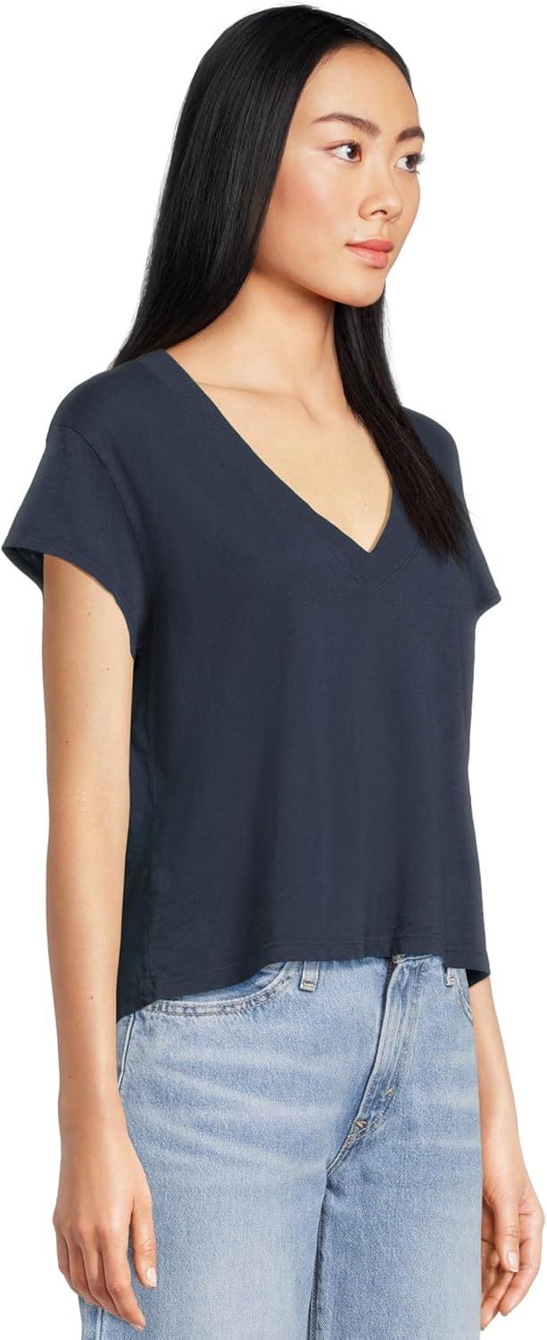 image:imageMichael Stars Womens Harlan Cropped VNeck TeeNocturnal