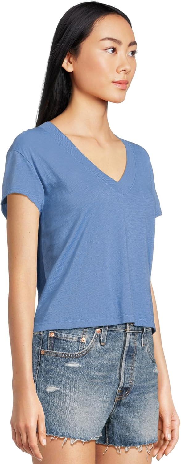 image:imageMichael Stars Womens Harlan Cropped VNeck TeeOcean