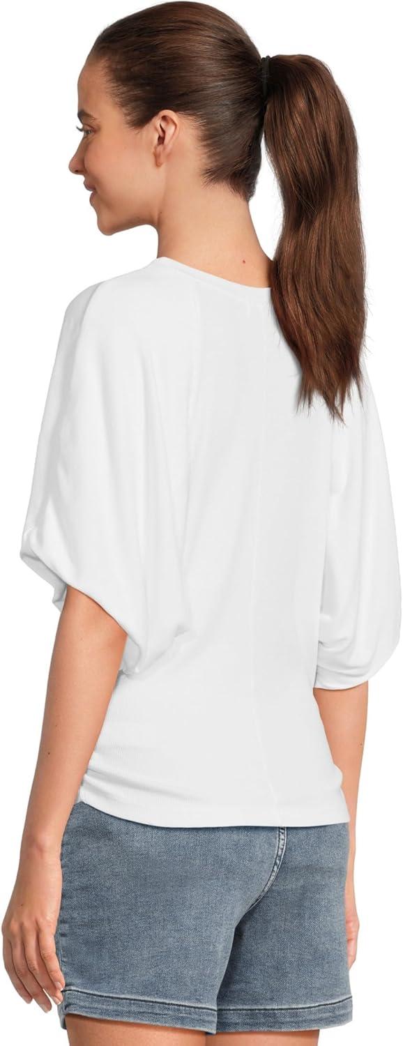 image:imageMichael Stars Womens Vicky Scoop Neck Balloon Sleeve TeeWhite