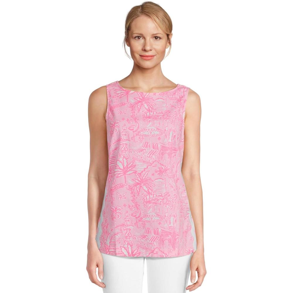 image:imageLilly Pulitzer Womens Palmita TunicConch Shell Pink Pennys Playground