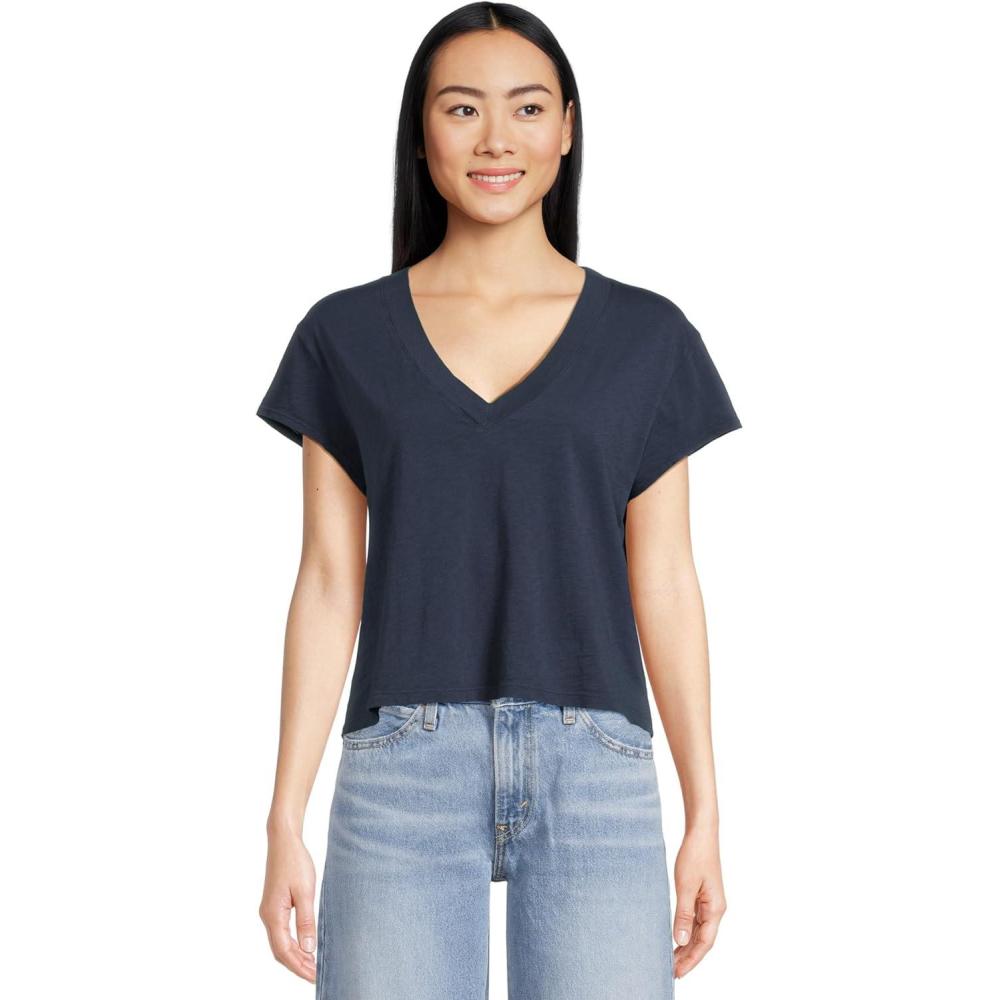 image:imageMichael Stars Womens Harlan Cropped VNeck TeeNocturnal