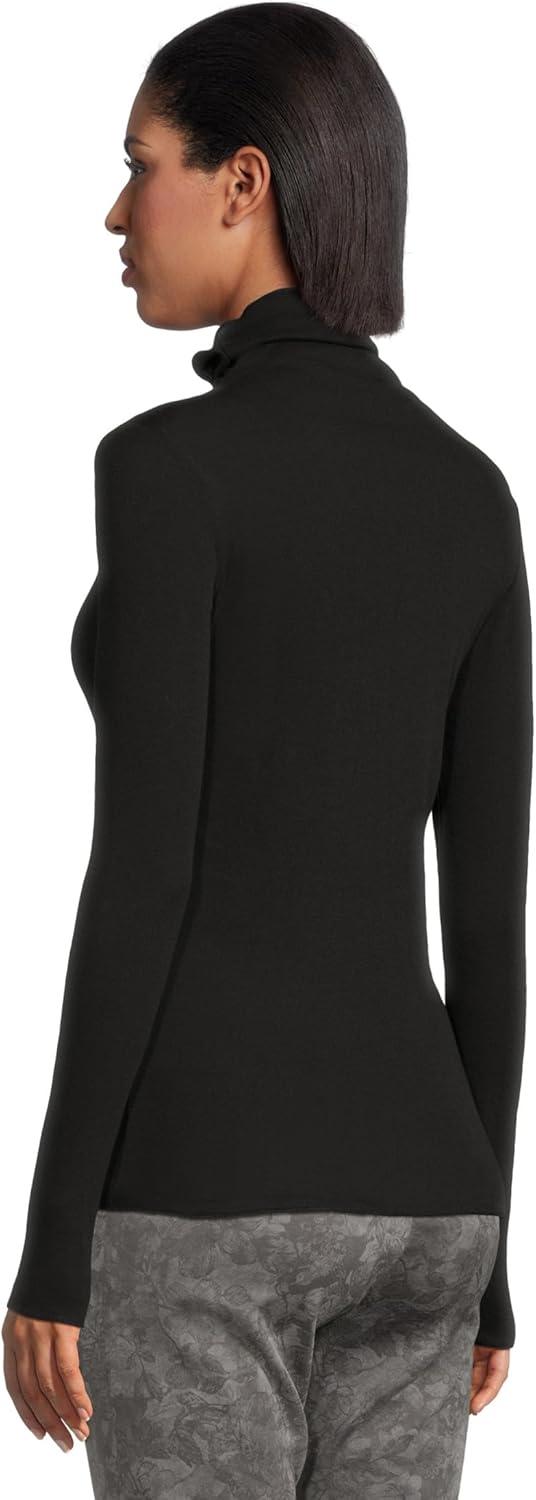 image:imageElliott Lauren Womens Layering Long Sleeve Turtle Neck Knit TopBlack