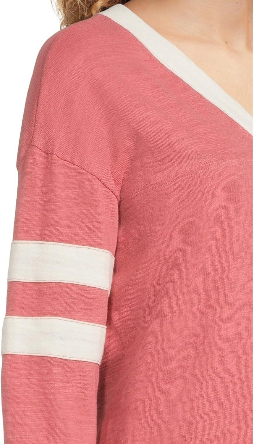 image:imageFaherty Womens Sunwashed Slub VNeckBaroque Rose