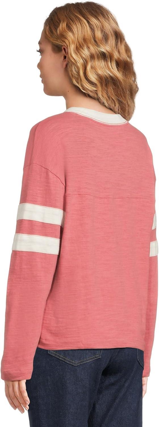 image:imageFaherty Womens Sunwashed Slub VNeckBaroque Rose