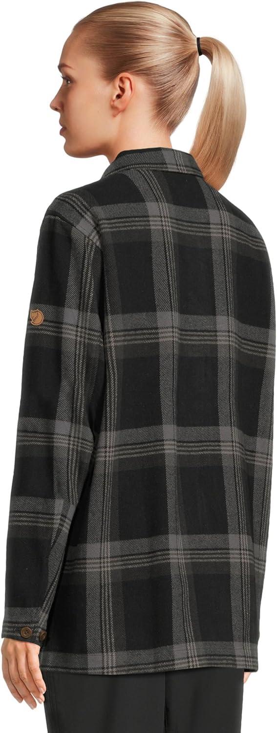 image:imageFjllrven Womens Singi Flannel Overshirt WBlackiron Grey