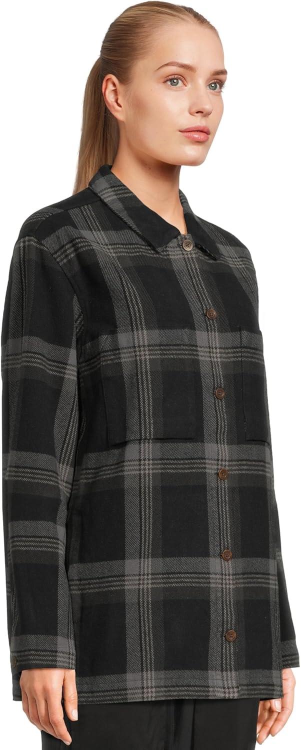 image:imageFjllrven Womens Singi Flannel Overshirt WBlackiron Grey