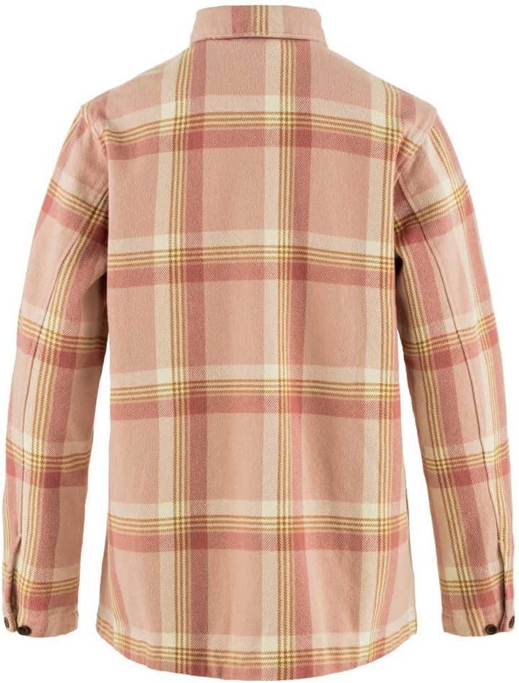 image:imageFjllrven Womens Singi Flannel Overshirt WChalk Rosedusty Rose