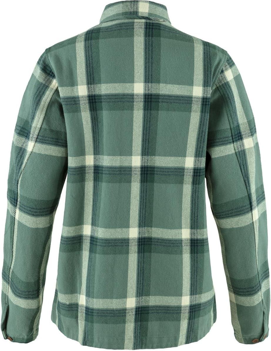 image:imageFjllrven Womens Singi Flannel Overshirt WPatina Greendeep Patina