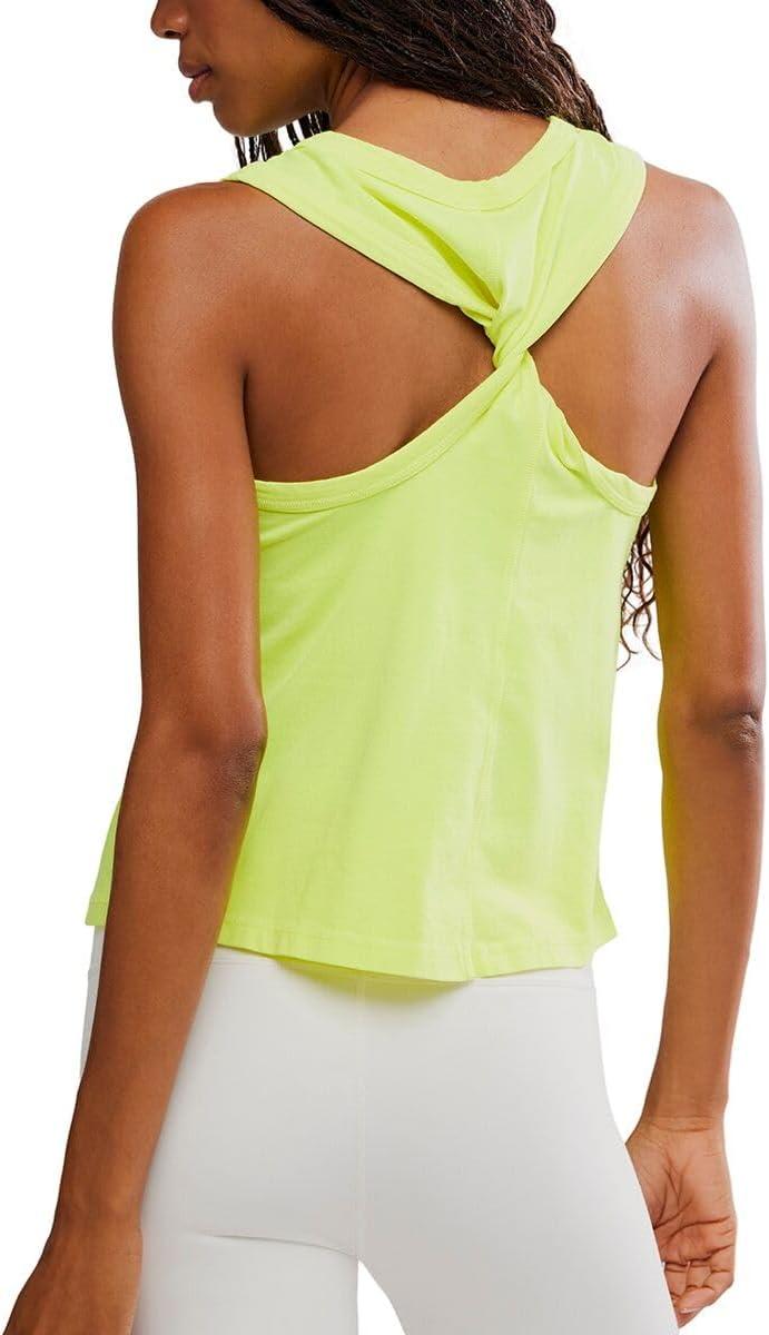 image:imageFree People Womens Hot Shot Twist TankHighlighter Yellow