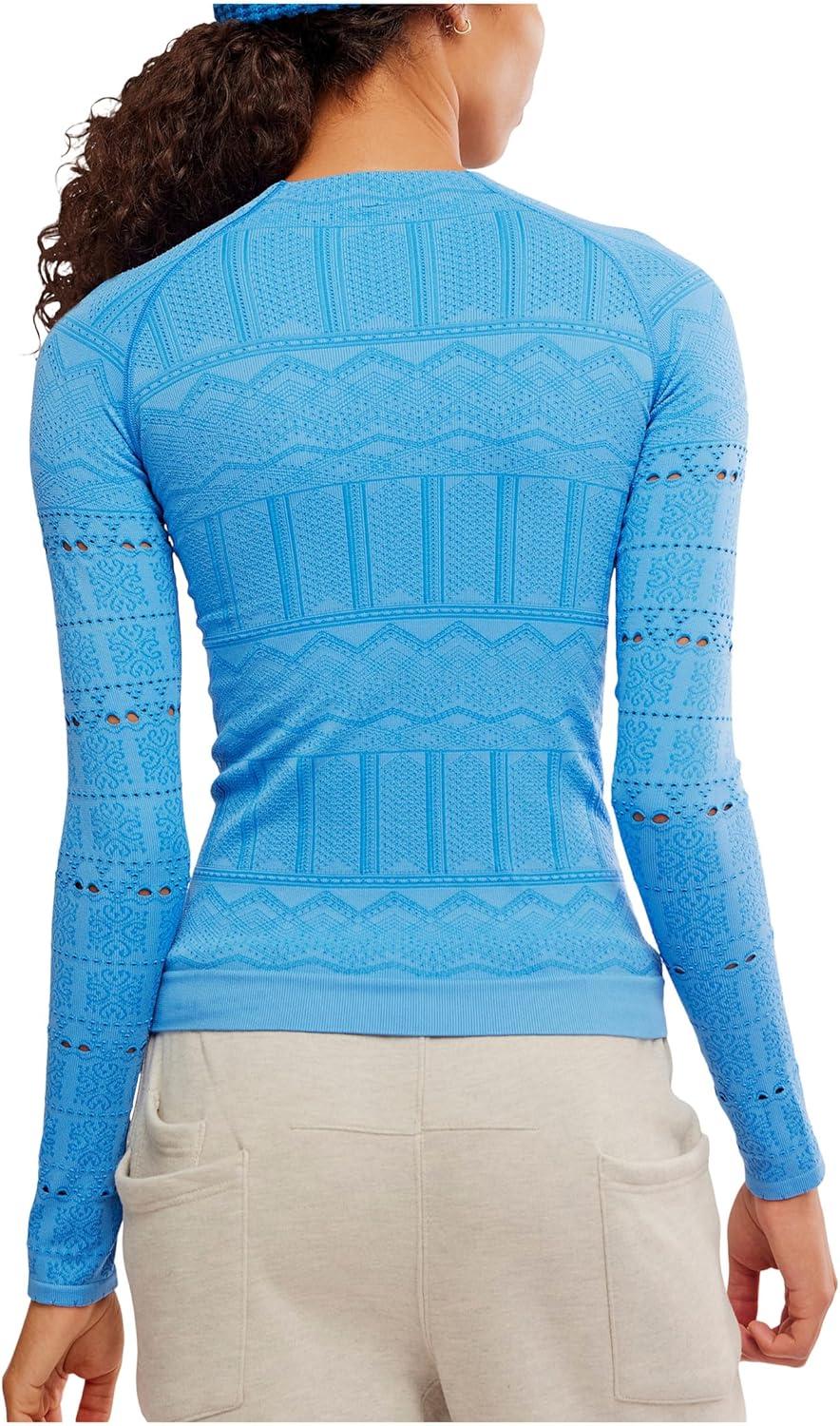 image:imageFree People womens High Road Long Sleeve LayerLight Cobalt