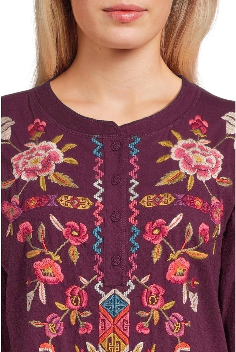 image:imageJohnny was Womens Raw Seam HenleyAnayaAubergine