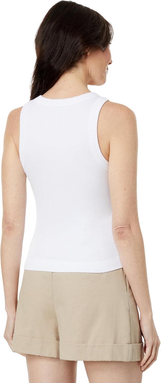image:imageMichael Stars Womens Gina Wide Binding Crop TankWhite