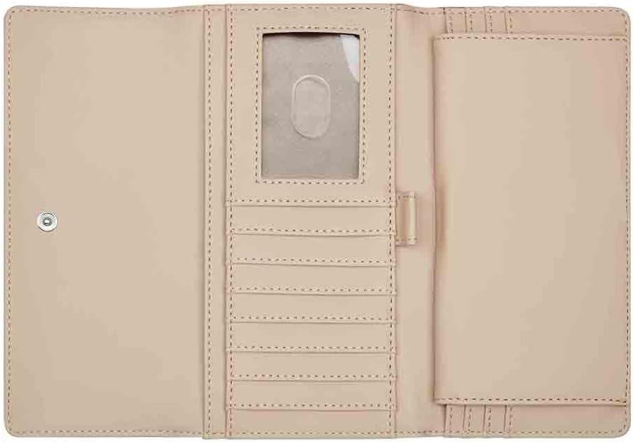 image:imageNine West Womens Zuri Slg Check Sec WalletCement Multi