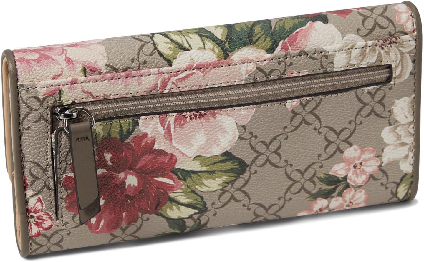 image:imageNine West Womens Zuri Slg Check Sec WalletFall Cinder Floral