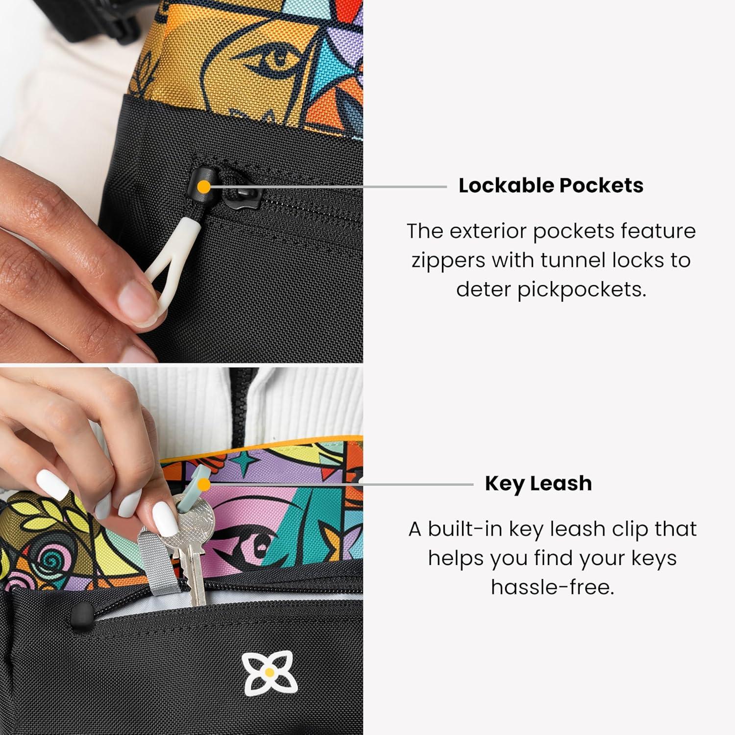 image:imageSherpani Skye Small Crossbody Purse Nylon Crossbody Bag Lightweight Cross Body Purses for Women RFID ProtectionWasabi Stone