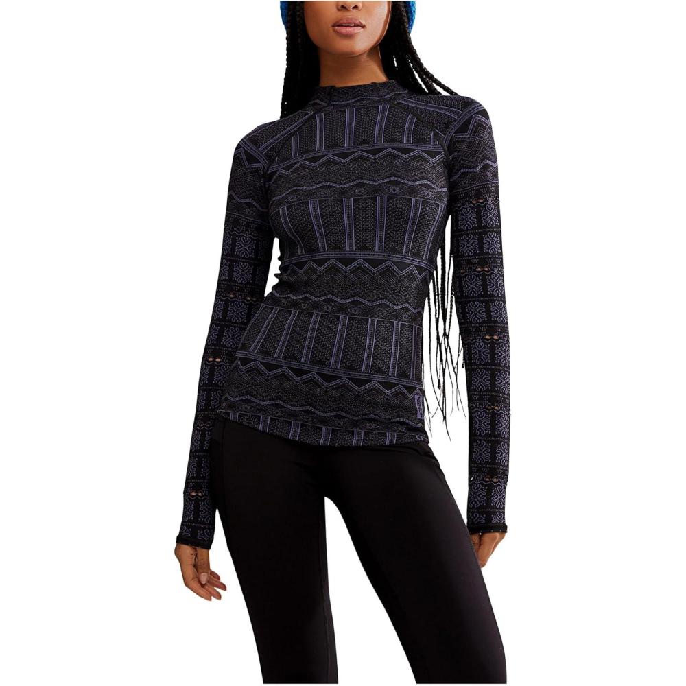 image:imageFree People womens High Road Long Sleeve LayerBlack