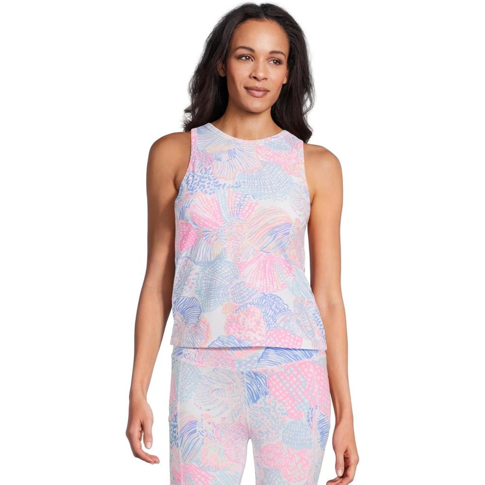 image:imageLilly Pulitzer Womens Candia Active Bra Tank UpMulti Roar of the Seas