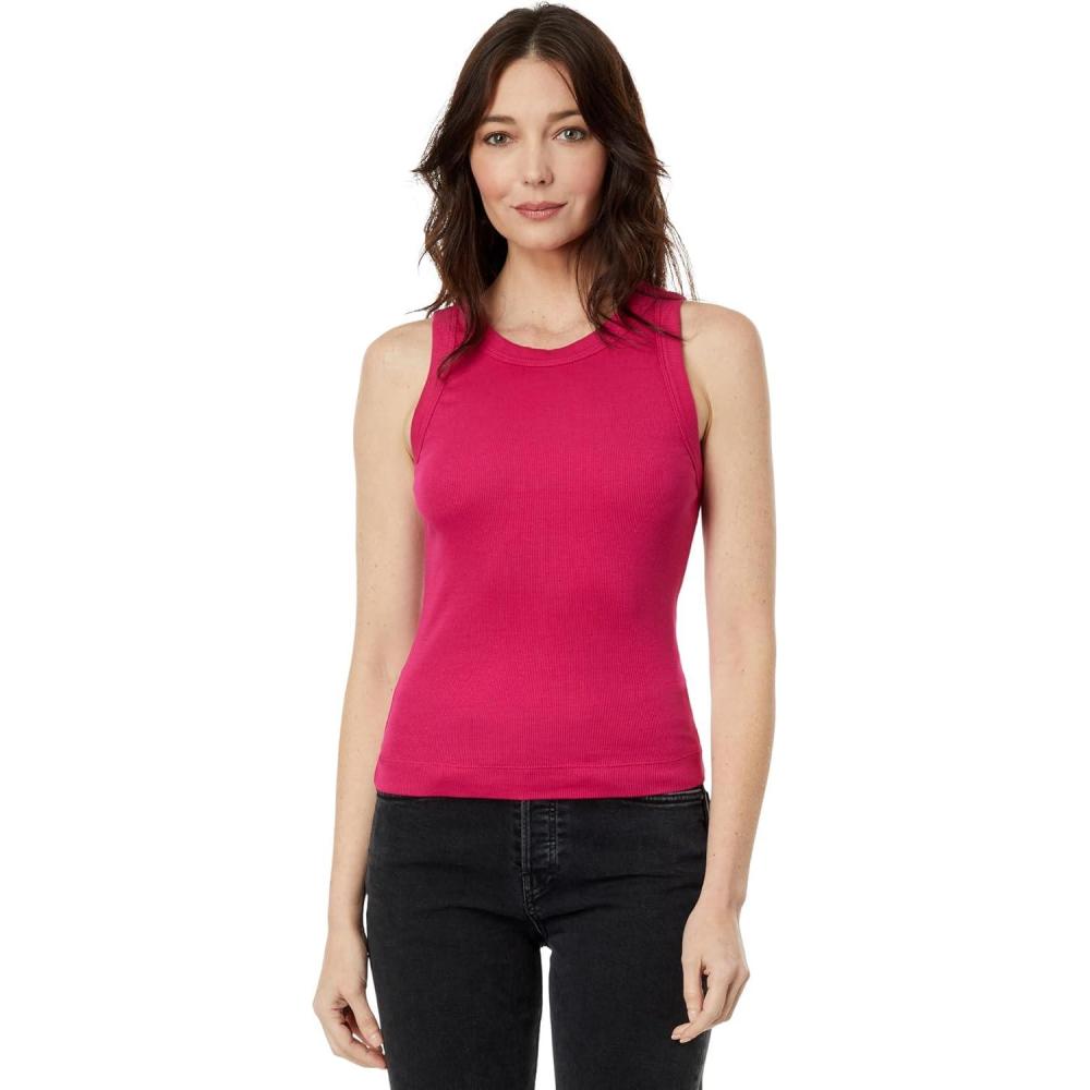 image:imageMichael Stars Womens Gina Wide Binding Crop TankDark Voltage