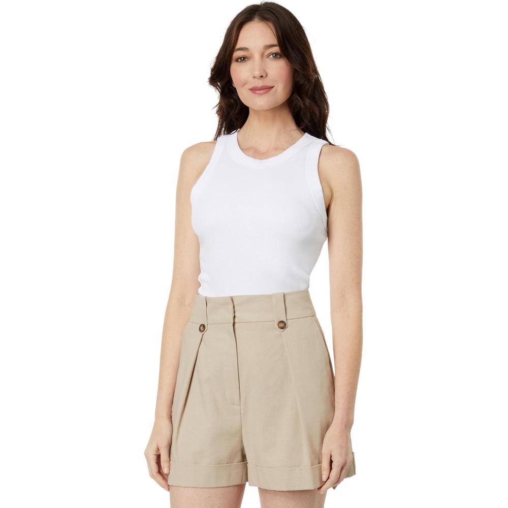 image:imageMichael Stars Womens Gina Wide Binding Crop TankWhite