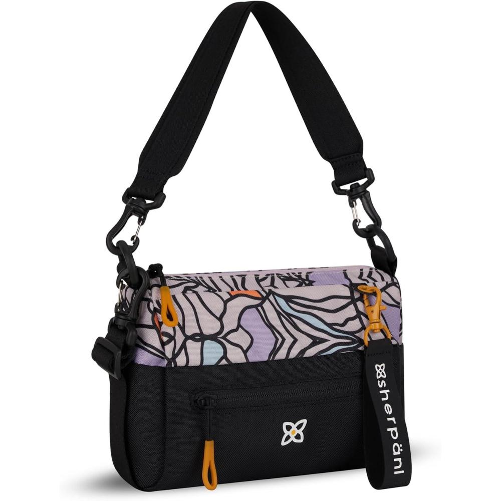 image:imageSherpani Skye Small Crossbody Purse Nylon Crossbody Bag Lightweight Cross Body Purses for Women RFID ProtectionBloom