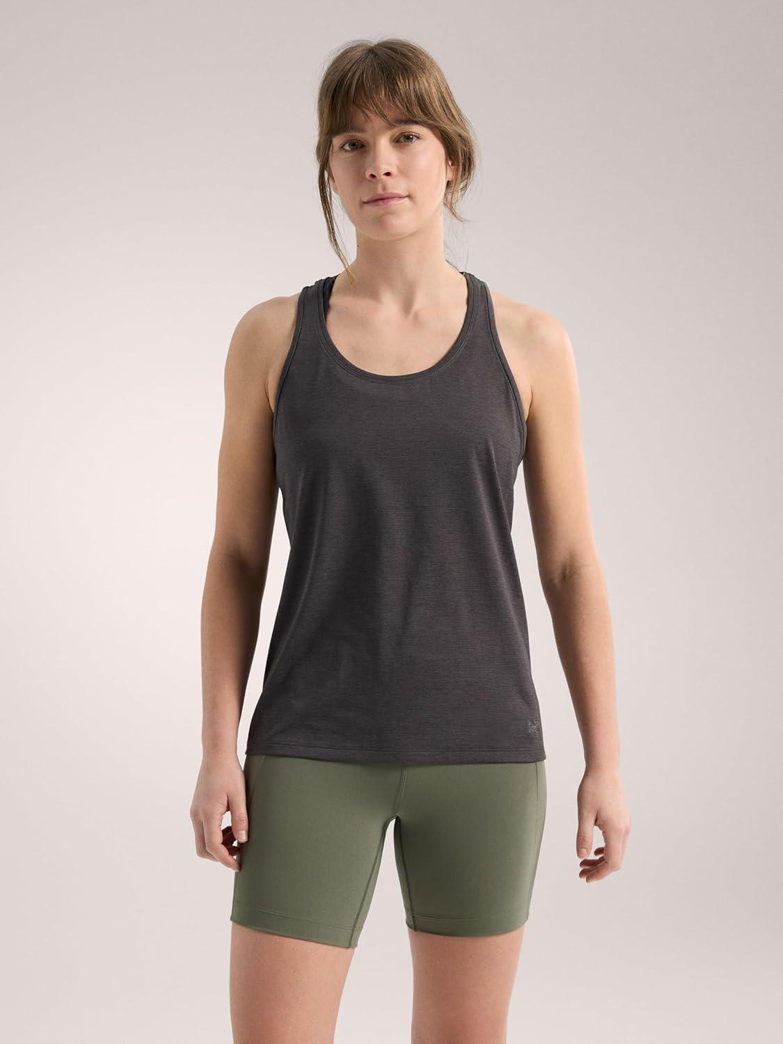 image:imageArcteryx Taema Tank Womens Quick Dry Lightweight Racerback Workout Tank Tops for Women Hiking Running FitnessBlack Heather