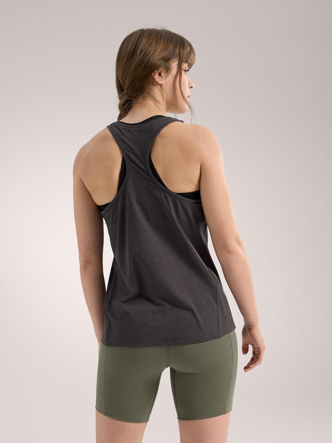 image:imageArcteryx Taema Tank Womens Quick Dry Lightweight Racerback Workout Tank Tops for Women Hiking Running FitnessBlack Heather