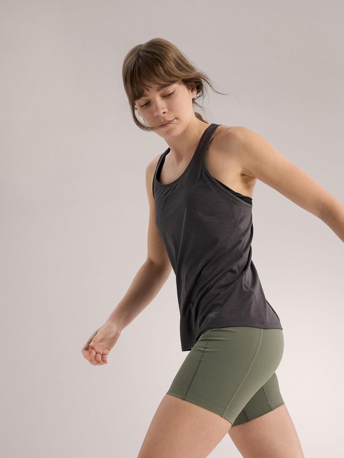 image:imageArcteryx Taema Tank Womens Quick Dry Lightweight Racerback Workout Tank Tops for Women Hiking Running FitnessBlack Heather