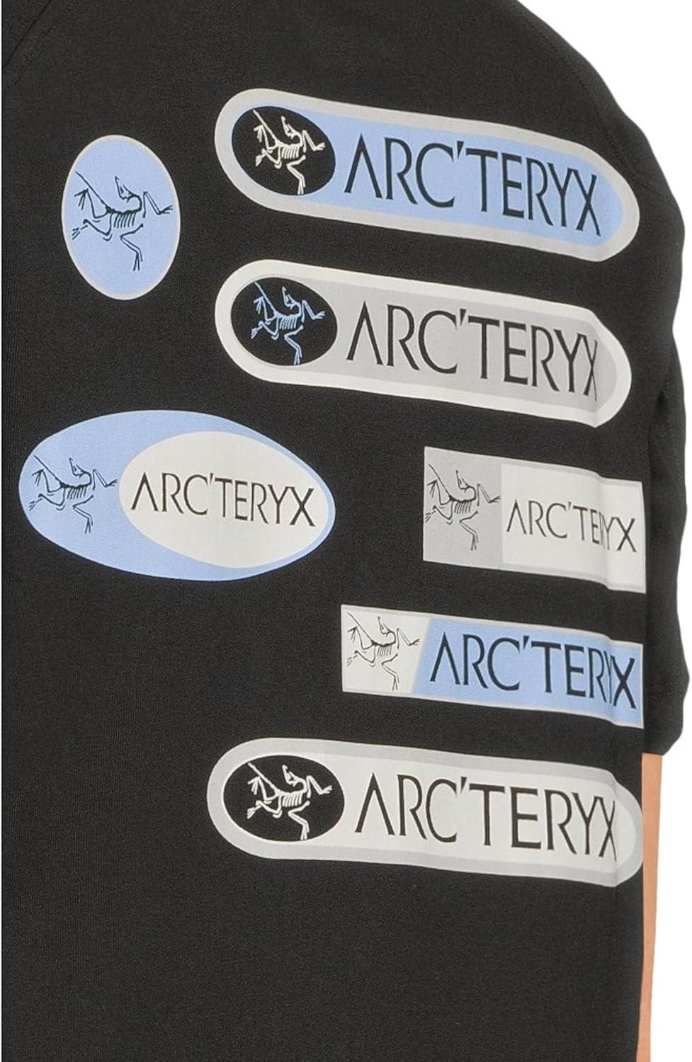 image:imageArcteryx Womens Kragg Cotton Sticker Crew Short SleeveBlackGlacial