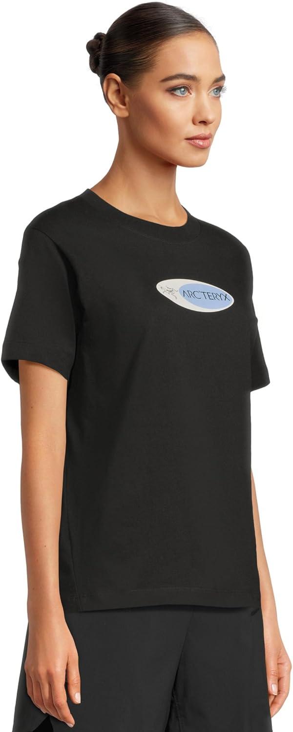 image:imageArcteryx Womens Kragg Cotton Sticker Crew Short SleeveBlackGlacial