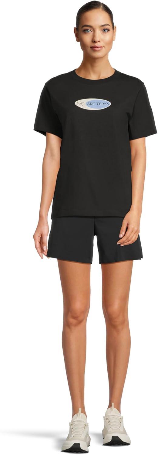 image:imageArcteryx Womens Kragg Cotton Sticker Crew Short SleeveBlackGlacial
