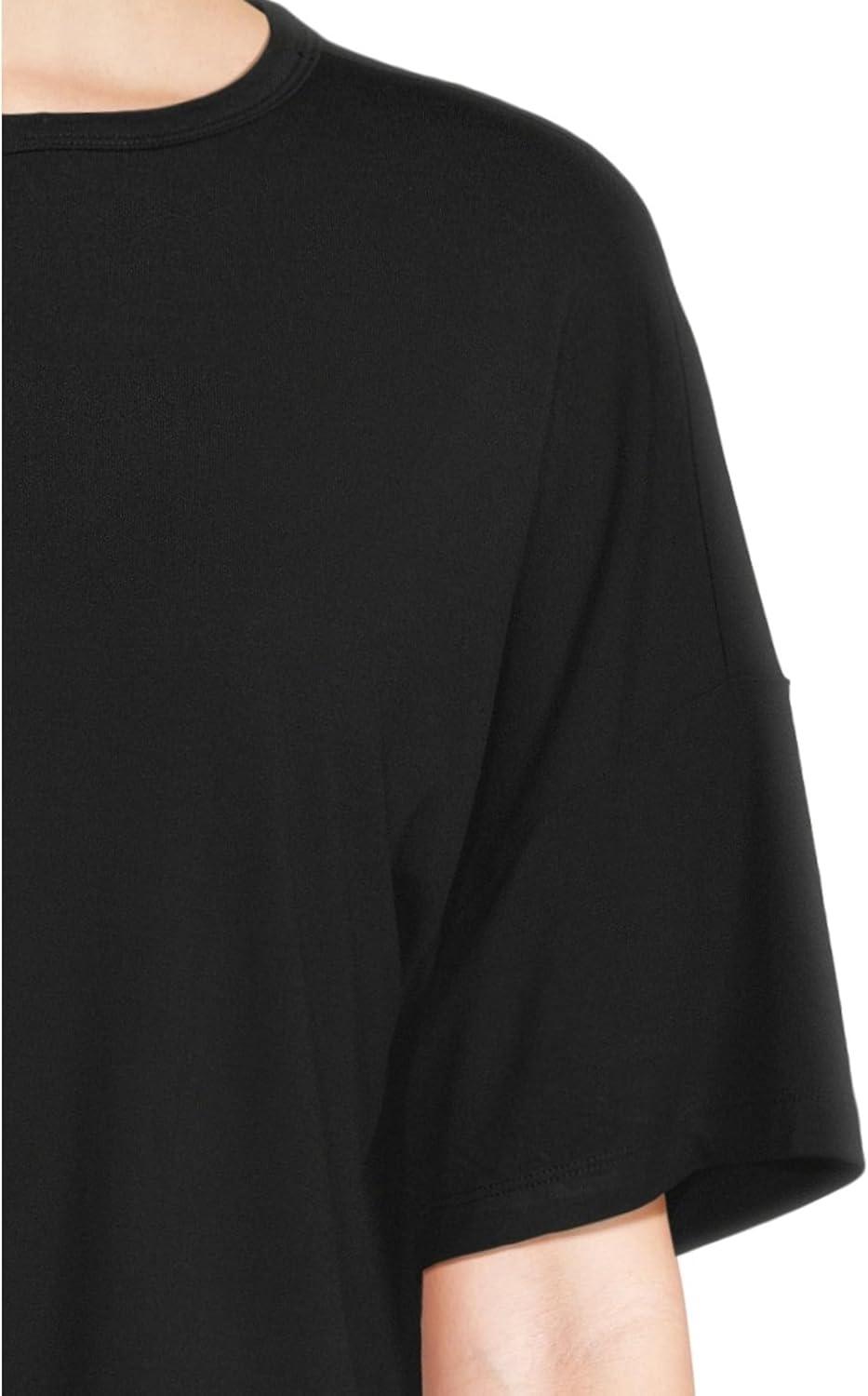 image:imageBarefoot Dreams Womens Bamboo Jersey Short Sleeve Boxy TeeBlack
