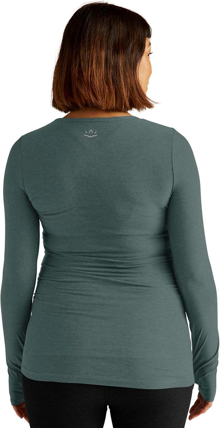 image:imageBeyond Yoga Womens Featherweight Count On Me Maternity Crew PulloverStorm Heather