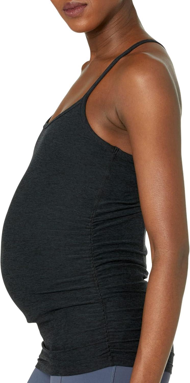 image:imageBeyond Yoga Womens Spacedye Keep Your Cool Maternity Slim Racerback TankDarkest Night