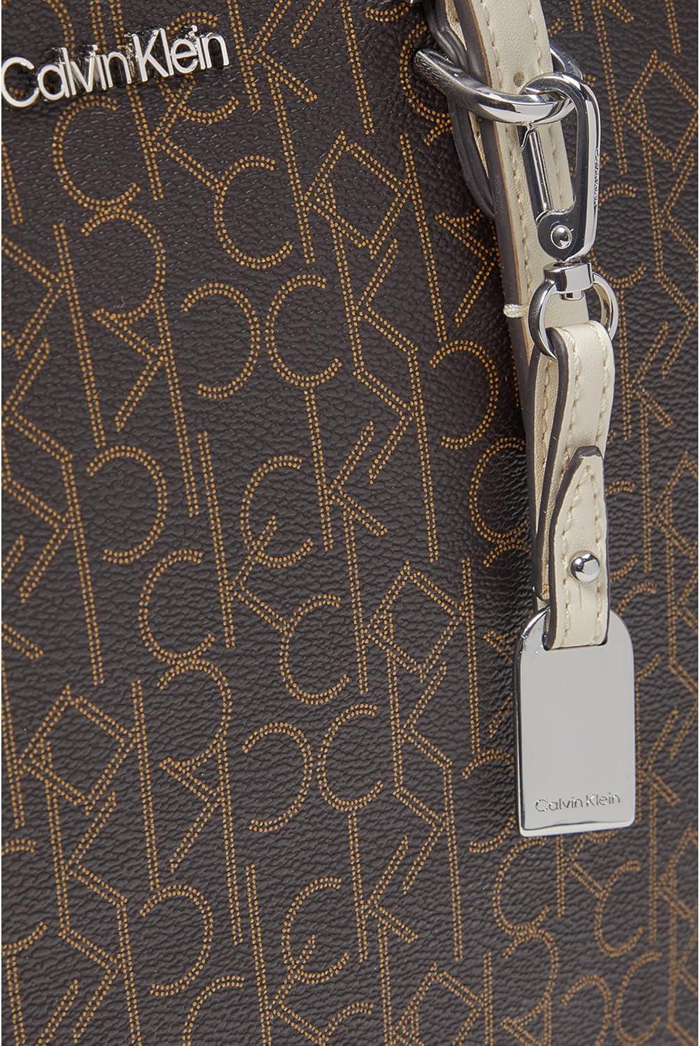 image:imageCalvin Klein Serafina Tote BrownKhakiWhite One Size