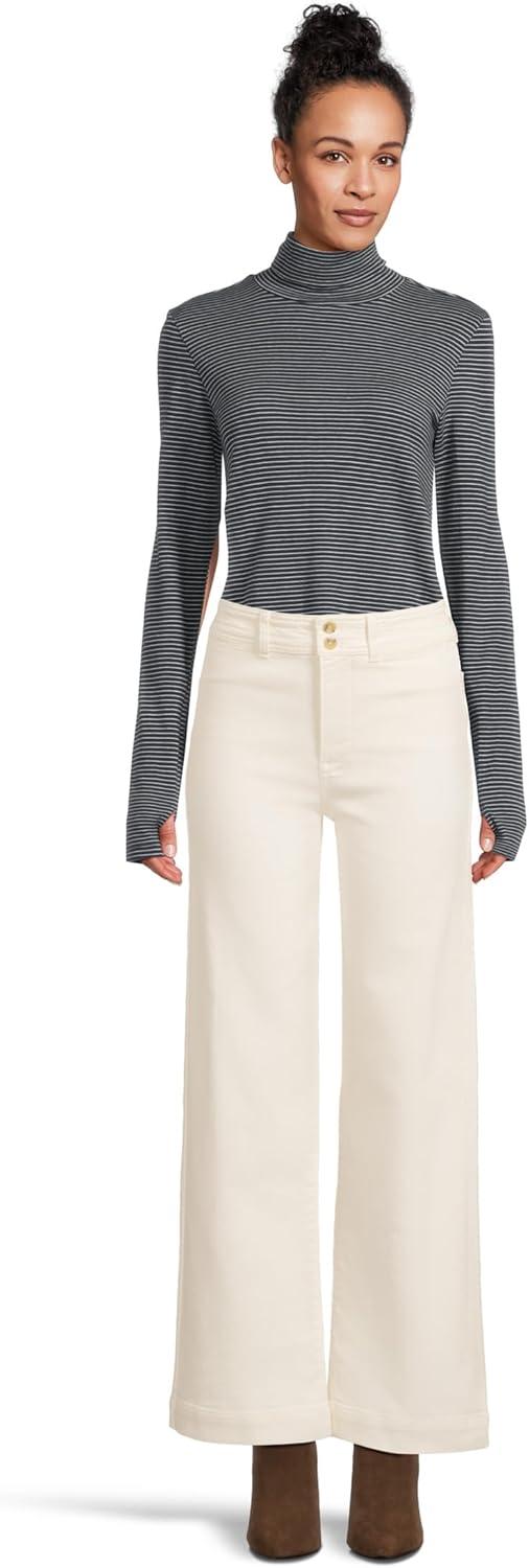 image:imageFaherty Womens Feather Cloud Layering T NeckCream Eclipse